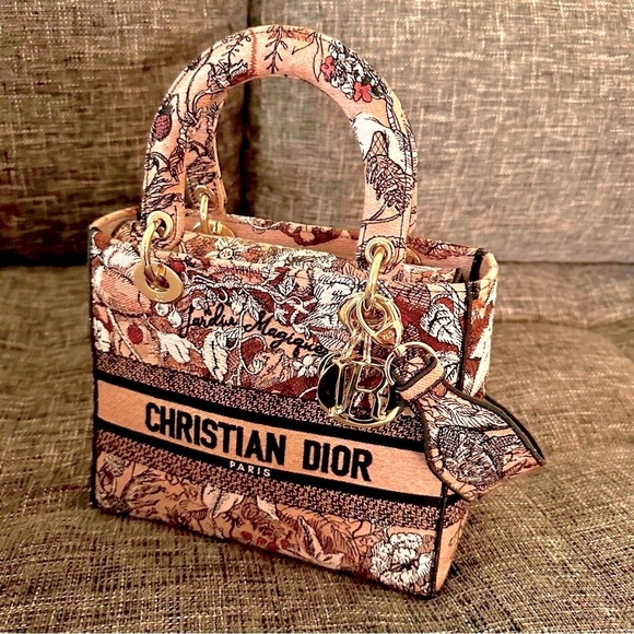 Special edition Dior Lunar New Year Medium D-Lite Bag in Powder Pink - Picture 10 of 14